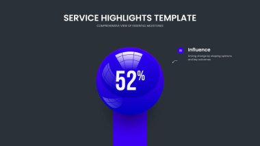 Eğitim Fırlatma 1 Element Diyagramı Sunum Düzeni. Yaratıcı Öngörü Bir Adım Grafik Slayt Şablonu. Bilim Portföyü Slayt Tasarım Vektörü İllüstrasyonu.