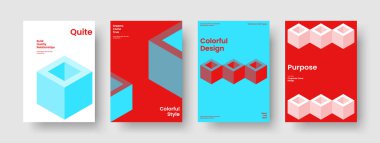 İzole Kitap Kapağı Şablonu. Soyut Rapor Düzeni. Geometrik Broşür Tasarımı. Geçmişi. Pankart. İş sunumu. Poster. El ilanı. Broşür. Haber bülteni. Dergi. Günlük. Portföy