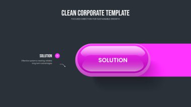 Modern Teklif Çerçeve Düzeni Vektör İllüstrasyonu. Reklam Kampanyası Bir Eleman Diyagramı Kaydırma Şablonu. Ürün Brifingi 1 Adım Bilgi Slayt Gösterisi Tasarımı.