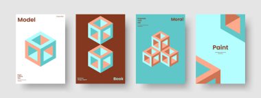 Modern İş Sunumu Mizanpajı. Yaratıcı Flyer Şablonu. İzole Arkaplan Tasarımı. Broşür. Rapor verin. Pankart. Kitap kapağı. Poster. Broşür. Katalog. Dergi. El ilanı. Haber bülteni. Not Defteri