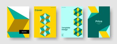 İzole Poster Tasarımı. Modern İş Sunumu Mizanpajı. Geometrik Rapor Şablonu. Broşür. Pankart. Kitap kapağı. El ilanı. Geçmişi. Reklamcılık. Portföy. Dergi. Günlük. Marka Kimliği