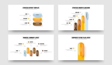 Dijital Çözüm Üç Dört Beş Bir Seçenek Bilgi Şablon Vektör Resimleme Koleksiyonu. Yaratıcı Geliştirme 3415 Adım Diyagram Sunum Düzeni Ayarları.