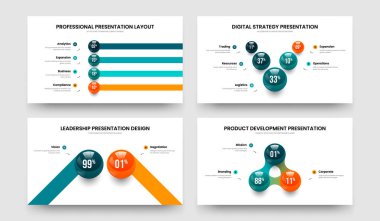 Yatırımcı Portföyü Dört Beş İki Üç Adımlı Grafik Kaydırma Şablonu Resimleme Koleksiyonu. Tıbbi İcat 4523 Element Infographic Slayt Gösterisi Tasarım Paketi.
