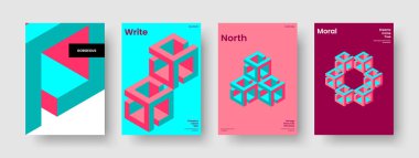 Soyut Broşür Düzeni. Modern Rapor Tasarımı. Geometrik Sancak Şablonu. Kitap kapağı. El ilanı. Geçmişi. Poster. İş sunumu. Günlük. Broşür. Reklamcılık. Dergi. Katalog. Broşür