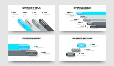 Piyasa Şovu 4-5-2-3 Basamaklı Infographic Frame Design Vector Illustration Set. Servis Çözümü 4523 Element Diyagramı Sunum Düzeni Koleksiyonu.