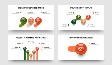 Şirket Görselleştirme 3-4-5-1 Element Grafik Kaydırma Planı Vektör Çizimi Ayarlandı. Finansal Teklif 3451 Seçenek Slayt Gösterisi Şablonu Koleksiyonu.
