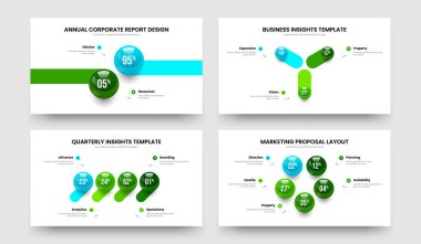 Atılgan Genel Görünümü 2-3-4-5 Element Bilgi Slaytı Slayt Gösterimi Vektör Çizimi Ayarlandı. Bilim Sezgisi 2345 Adım Diyagram Kaydırma Tasarımı Koleksiyonu.