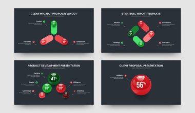 İş Fırlatma 3451 Seçenek Diyagram Kaydırma Şablonu Koleksiyonu. Görsel Rapor Üç Dört Beş Bir Adım Slayt Gösterisi Vektör Çizim Paketi.