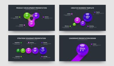 Reklam Büyümesi Üç Dört Beş Bir Adım Grafik Tasarım Vektör İllüstrasyon Koleksiyonu. Eğitim Portföyü 3451 Seçenek Kaydırma Çizelgesi Tasarımı.
