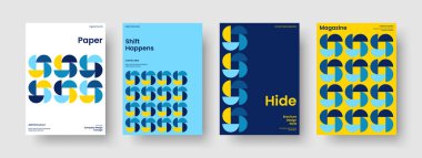 Soyut İş Sunum Şablonu. Geometrik Bayrak Tasarımı. İzole Poster Düzeni. El ilanı. Geçmişi. Broşür. Rapor verin. Kitap kapağı. Not defteri. El ilanı. Broşür. Broşür. Portföy. Günlük