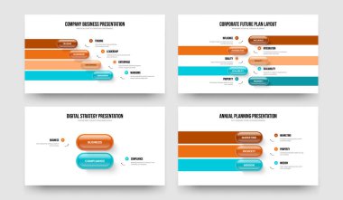 Görsel İçgörü 4-5-2-3 Element Bilgi Kaydırma Şablonu Tanımlama Kümesi. Servis İcat 4523 Adım Diyagramı Çerçeve Düzeni Paketi.