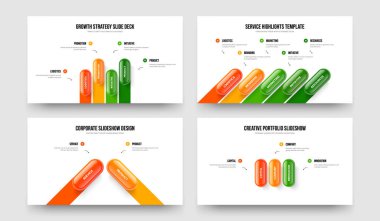 Atılgan Insight 4523 Element Bilgi Sunum Düzeni Ayarlandı. Pazar Raporu Dört Beş İki Üç Seçenek Slayt Gösterisi Şablon Vektör Resimleri Koleksiyonu.