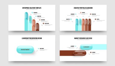 Dijital Plan 4512 Adım Diyagram Slayt Gösterisi Yerleşimi Ayarları. Yatırımcı Görselleştirme Dört Beş Bir İki Element Bilgilendirme Sunumu Tasarım Vektörü İllüstrasyon Koleksiyonu.