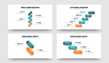 Finansal Rapor 4523 Element Bilgi Sunum Şablonu Ayarlandı. Sayısal Kampanya Dört Beş İki Üç Seçenek Diyagram Çerçeve Tasarım Vektör İllüstrasyon Koleksiyonu.