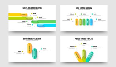 Profesyonel Strateji 4523 Element Diyagramı Sunum Düzeni Paketi. Görsel Fırlatma 4-5-2-3 Adım Bilgi Kaydırma Şablonu Tanımlama Ayarları.