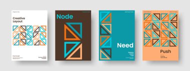 Soyut Kitap Kapağı Düzeni. İzole Broşür Şablonu. Geometrik Rapor Tasarımı. İş sunumu. Geçmişi. Poster. El ilanı. Pankart. Haber bülteni. Reklamcılık. Broşür. Not defteri. Broşür