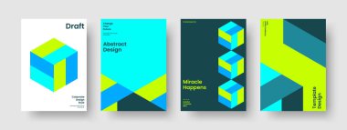 Soyut Kitap Kapağı Tasarımı. Yaratıcı Broşür Şablonu. Geometrik Flyer düzeni. Rapor verin. Pankart. İş sunumu. Geçmişi. Poster. Marka Kimliği. Katalog. Not defteri. Portföy. Dergi