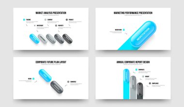 Danışmanlık Tahminleri 5123 Element Bilgi Çerçeve Düzenleme Koleksiyonu. Yatırımcı İçgörüsü Beş Bir İki Üç Adım Diyagram Kaydırma Tasarım Vektörü İllüstrasyonu.