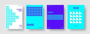 Geometrik Poster Tasarımı. Yaratıcı Rapor Düzeni. Soyut Kitap Kapağı Şablonu. Pankart. Geçmişi. İş sunumu. El ilanı. Broşür. Portföy. Haber bülteni. Günlük. Broşür. Dergi