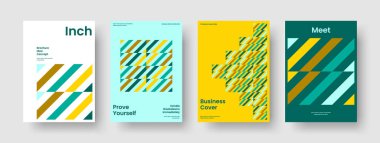 Geometrik Broşür Düzeni. Soyut İş Sunum Şablonu. İzole Poster Tasarımı. Kitap kapağı. El ilanı. Rapor verin. Geçmişi. Pankart. Broşür. Katalog. Reklamcılık. Haber bülteni. Marka Kimliği