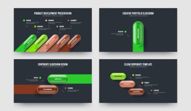 Finansal Plan Beş Bir İki Üç Adım Sunum Şablonu Vektör İllülasyon Koleksiyonu. Ürün Genel Görünümü 5123 Seçenek Slayt Gösterisi Düzeni.