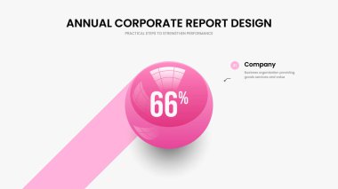 Pazarlama Hava Gösterisi Slayt Düzeni Vektör İllüstrasyonu. Profesyonel Giriş Bir Element Diyagramı Kaydırma Tasarımı. İş İcatları 1 Adım Çizelgesi Sunum Şablonu.