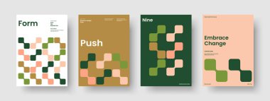 Yaratıcı İş Sunum Şablonu. Geometrik Poster Düzeni. Soyut Sancak Tasarımı. Rapor verin. Kitap kapağı. Geçmişi. Broşür. El ilanı. El ilanı. Reklamcılık. Portföy. Marka Kimliği. Not Defteri