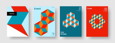 Geometrik Sancak Şablonu. Yaratıcı Broşür Tasarımı. İzole Rapor Düzeni. İş sunumu. Kitap kapağı. Poster. El ilanı. Geçmişi. Dergi. Broşür. Günlük. El ilanı. Portföy