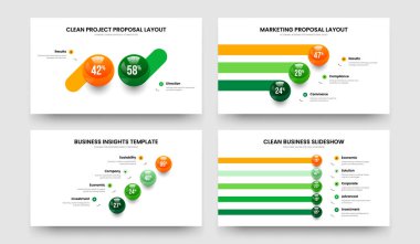 Yaratıcı Giriş 2345 Adım Çizelgesi Kaydırak Tasarım Paketi. Servis Gözden Geçirme İki Üç Dört Beş Element Bilgi Sunum Düzeni Vektör İllüstrasyon Koleksiyonu.