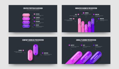 Reklam Tahmini Dört Beş İki Üç Basamaklı Bilgi Kaydırağı Tasarım Vektörü Çizim Paketi. Atılgan Görselleştirme 4523 Seçenek Diyagramı Sunum Düzeni Ayarları.