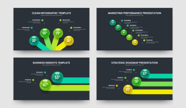Enterprise Planlama 4-5-2-3 Element Grafik Tasarım Planlama Vektör Çizim Paketi. Basit Çözüm 4523 Seçenek Çerçeve Tasarım Koleksiyonu.