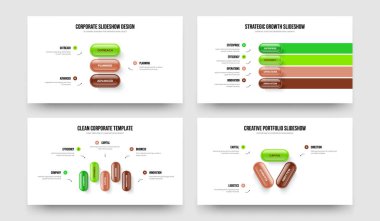Satış Stratejisi 345 Opsiyon Bilgi Çerçeve Düzeni Koleksiyonu. Servis Görselleştirme Üç Dört Beş Adım Diyagram Sunum Şablonu Vektör Resimlendirme Ayarları.