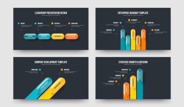 Kurumsal Profil Dört Beş İki Üç Seçenek Çerçeve Düzeni Vektör İllüstrasyon Kümesi. Modern Genel Görünüm 4523 Element Bilgi Sunumu Tasarım Koleksiyonu.