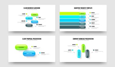 Şirket Fırlatma 4523 Element Bilgi Sunum Şablonu Paketi. Girişim Büyümesi 4-5-2-3 Seçenek Slayt Gösterisi Slayt Gösterisi Vektör Çizim Koleksiyonu.