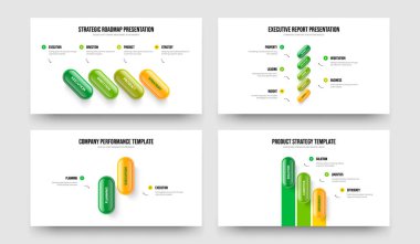 Danışmanlık Kampanyası 4-5-2-3 Element Infographic Frame Design Vector Illustration Collection. Finansal İnceleme 4523 Seçenek Slayt Düzeni Ayarları.