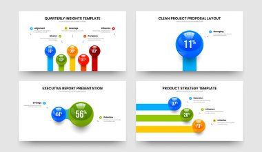 Tıbbi Brifing 5133 Adım Bilgi Sunum Şablonu Koleksiyonu. Pazarlama Stratejisi 5 1-2-3 Element Grafik Çerçeve Düzenleme Vektör Çizimi.
