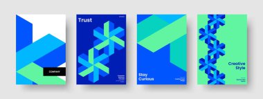 Yaratıcı Flyer Tasarımı. Geometrik Poster Şablonu. Soyut İş Sunum Düzeni. Kitap kapağı. Rapor verin. Pankart. Geçmişi. Broşür. Haber bülteni. Portföy. Marka Kimliği. Reklamcılık