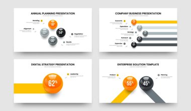 Tıbbi Profil Dört Beş Bir İki Adım Diyagram Kaydırma Şablonu Çizim Koleksiyonu. Minimalist Görselleştirme 4512 Seçenek Grafik Slayt Gösterisi Tasarımı.