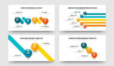 Yatırımcı Denetleme Dört Beş İki Üç Seçenek Çerçeve Düzenleme Vektör Çizim Koleksiyonu. Şirket Büyümesi 4523 Adım Diyagram Sunum Şablonu Paketi.