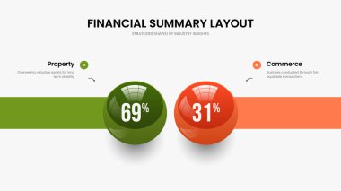 İş Önerisi İki Element Çizelgesi Kaydırma Düzeni. Hizmet Gözden Geçirme Şablonu Vektör İllüstrasyonu. Şirket Profili 2 Seçenek Bilgilendirme Sunum Tasarımı.