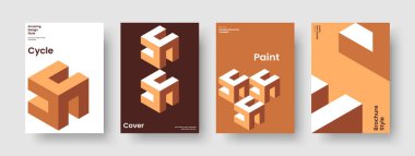 Yaratıcı Kitap Kapağı Tasarımı. Geometrik Broşür Şablonu. Soyut İş Sunum Düzeni. El ilanı. Rapor verin. Geçmişi. Pankart. Poster. Portföy. Reklamcılık. Broşür. Dergi. Broşür