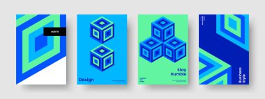 Geometrik İş Sunum Şablonu. Yaratıcı Broşür Düzeni. Soyut Sancak Tasarımı. El ilanı. Geçmişi. Poster. Kitap kapağı. Rapor verin. Marka Kimliği. Broşür. Broşür. Not defteri. El ilanı