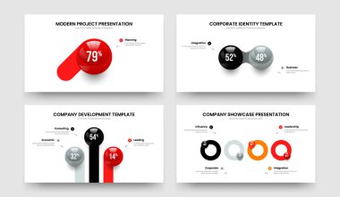 Görsel Kampanya 1-2-3-4 Seçenek Diyagramı Sunum Tasarım Vektörü İllüstrasyon Seti. Satışlar İnovasyon 1234 Element Bilgi Slayt Gösterisi Düzenleme Paketi.