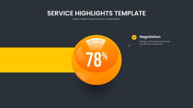 Basit Gözden Geçirme Bir Seçenek Diyagramı Sunum Düzeni. Reklam Portföyü Şablon Vektör İllüstrasyonu. Görsel Profil 1 Adım Grafik Kaydırma Tasarımı.
