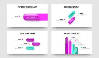 Danışmanlık Hava Durumu 1234 Element Diyagramı Sunum Şablonu Paketi. Dijital İcat Bir İki Üç Dört Adım Bilgi Kaydırma Yerleşimi Vektör Resimleri Koleksiyonu.
