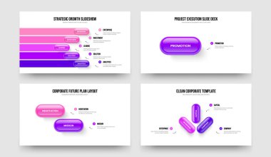 Ürün Şovu Beş Bir İki Üç Basamaklı Infographic Frame Design Vector Illustration Set. Yatırımcı Brifingi 5123 Element Diyagramı Sunum Düzeni Paketi.