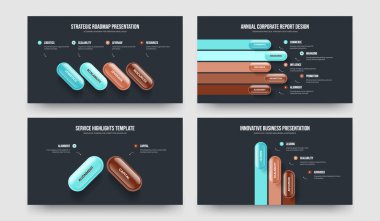 Dijital Insight 4523 Seçenek Bilgisel Çerçeve Şablonu Paketi. Yatırımcı Performansı Dört Beş İki Üç Adım Diyagram Sunum Tasarım Vektörü İllüstrasyonu.