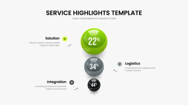 Zarif Planlama Üç Element Bilgi Slayt Gösterisi Şablonu. Girişim 3 Seçenek Grafik Çerçeve Düzeni. Profesyonel Rapor Kaydırma Tasarım Vektörü İllüstrasyonu.
