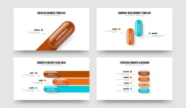 Atılgan Hava Durumu 1-2-3-4 Seçenek Slayt Tasarım Vektörü Çizimi. Ürün Çözümü 1234 Element Bilgi Sunum Şablonu Koleksiyonu.