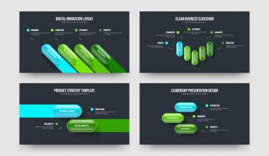 Enterprise Visualization 4523 Option Infographic Frame Şablon Paketi. İş Analizi Dört Beş İki Üç Adım Diyagram Slayt Gösterisi Vektör Çizimi.